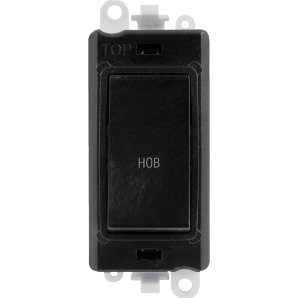 Click GridPro 20AX Double Pole Switch Module - Black - Hob – GM2018BK-HB
