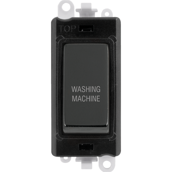 Click GridPro 20AX Double Pole Switch Module - Black - Black Nickel - Washing Machine – GM2018BKBN-WM
