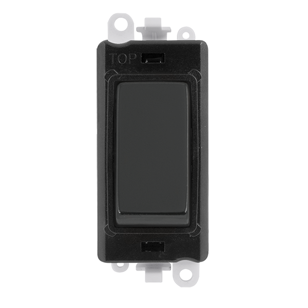 Click GridPro 20AX Double Pole Switch Module - Black - Matt Black – GM2018BKMB