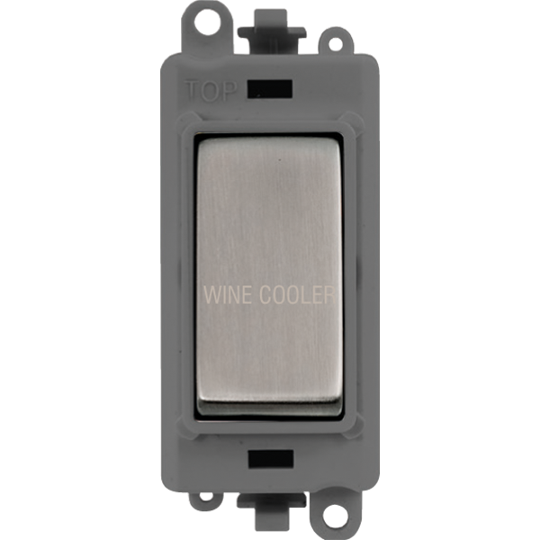 Click GridPro 20AX Double Pole Switch Module - Grey - Stainless Steel - Wine Cooler – GM2018GYSS-WC