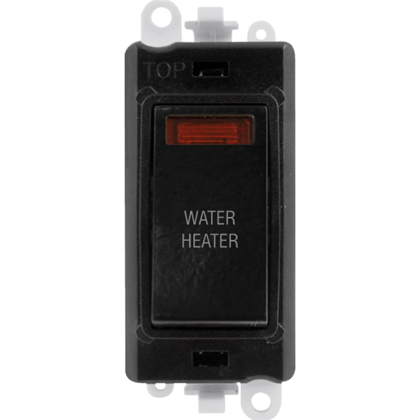 Click GridPro 20AX Double Pole Switch With Neon Module - Black - Water Heater – GM2018NBK-WH