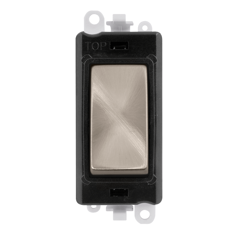 Click GridPro 20AX Intermediate Switch Module - Black - Brushed Stainless – GM2028BKBS