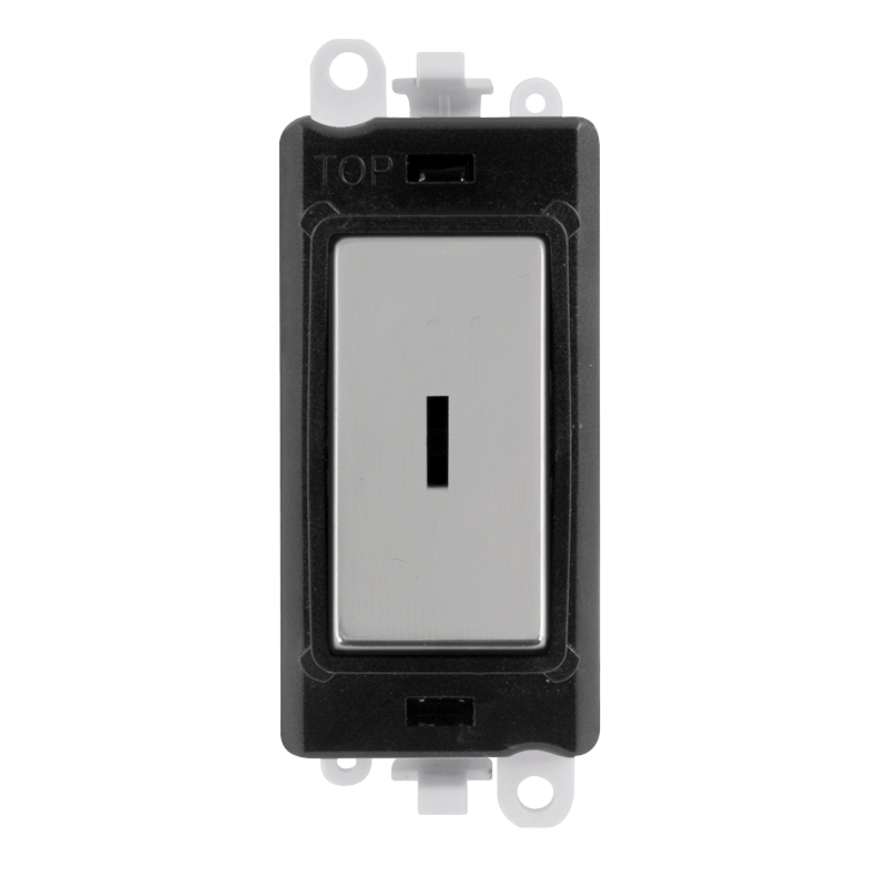 Click GridPro 20AX Double Pole Keyswitch Module - Black - Polished Chrome – GM2046BKCH