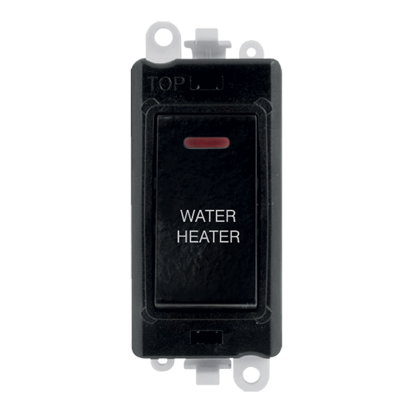 Click GridPro 20AX Double Pole Switch With LED Module - Black - Water Heater – GM2218BK-WH