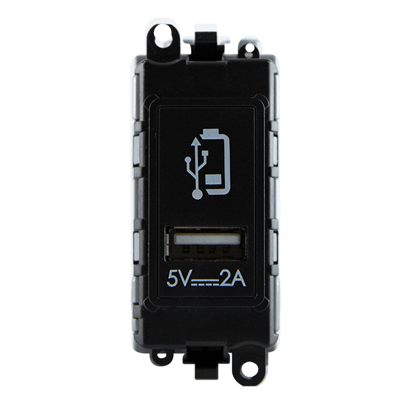 Click GridPro GRIDPRO 2.4A TYPE A USB CHARGING MOD BK – GM2515BK