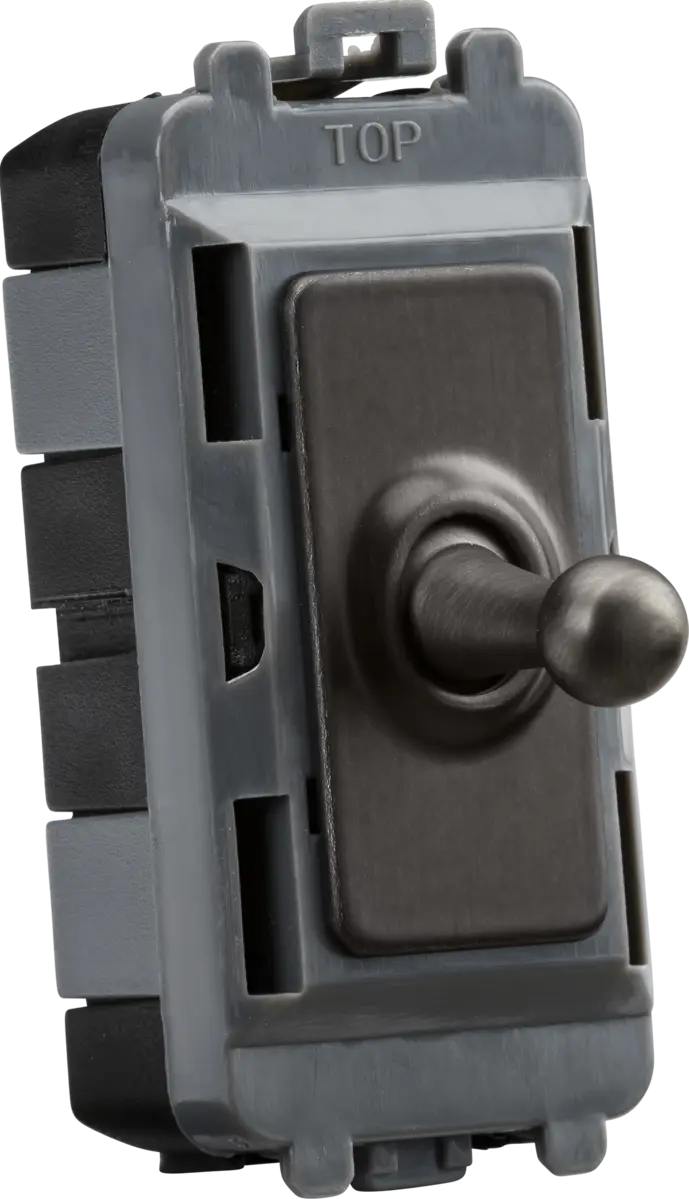 Knightsbridge 20AX 1G DP Toggle switch - smoked bronze – GDM02TOGSB