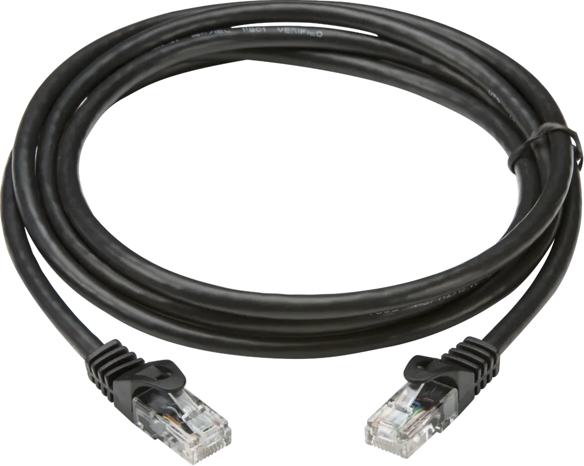 Knightsbridge Black 5m UTP CAT6 Networking Cable – NETC65M