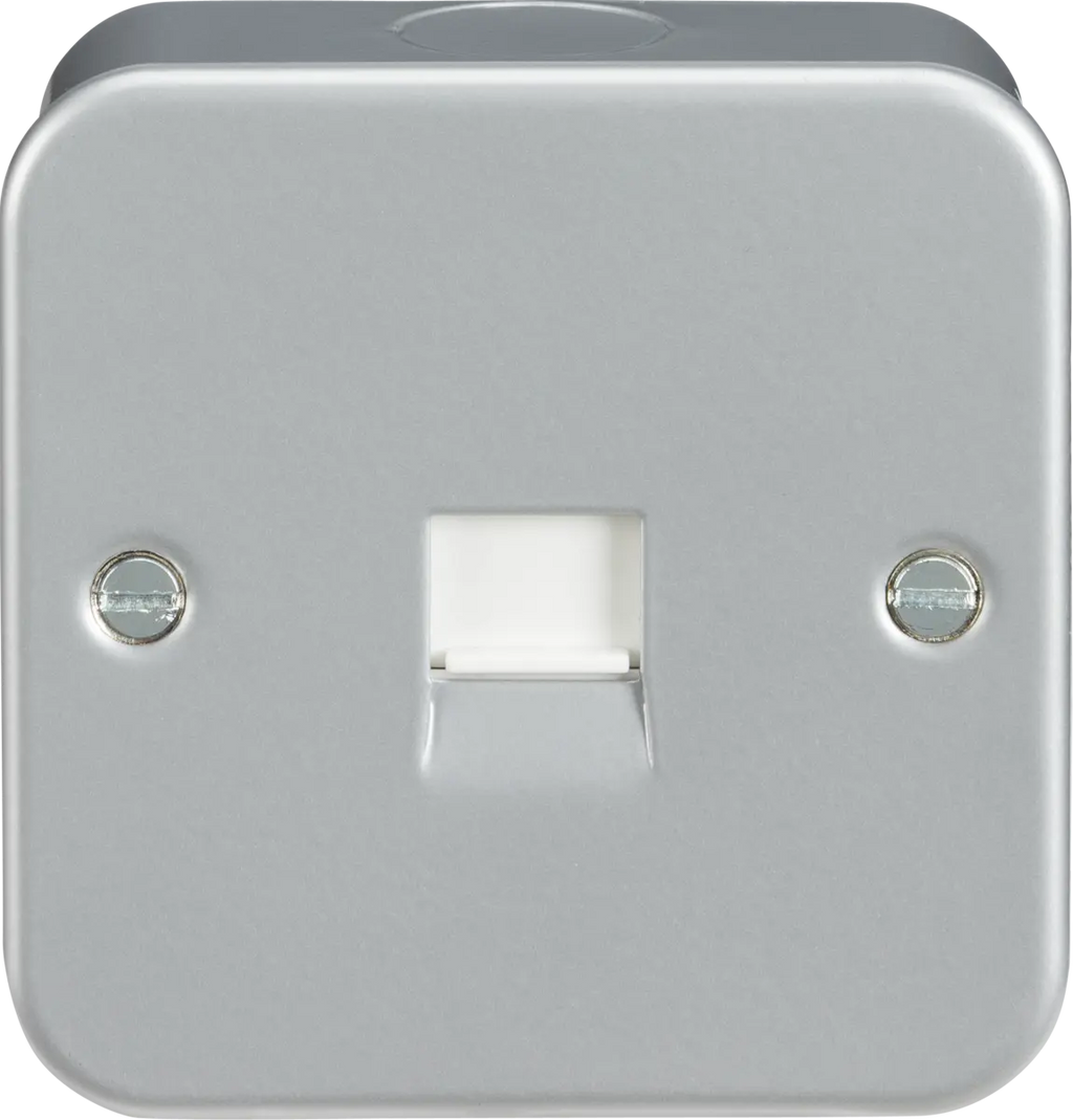 Telephone Ext Socket Knightsbridge Grey Metal Clad Telephone Extension Socket – M7400