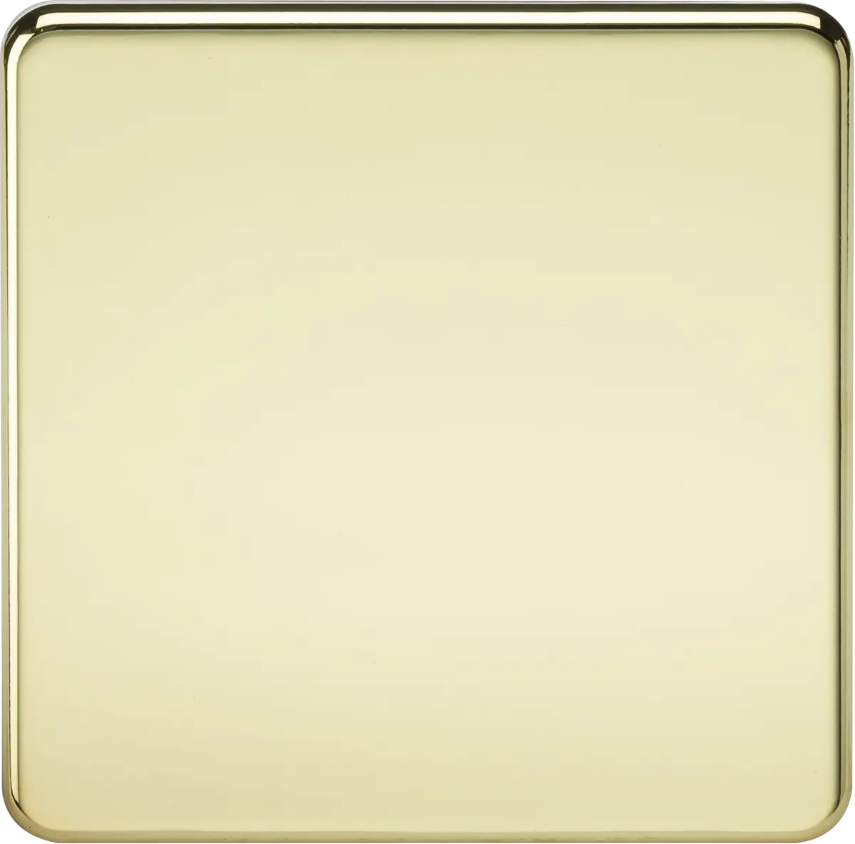 Knightsbridge 1G Blanking Plate - Polished Brass – SF8350PB