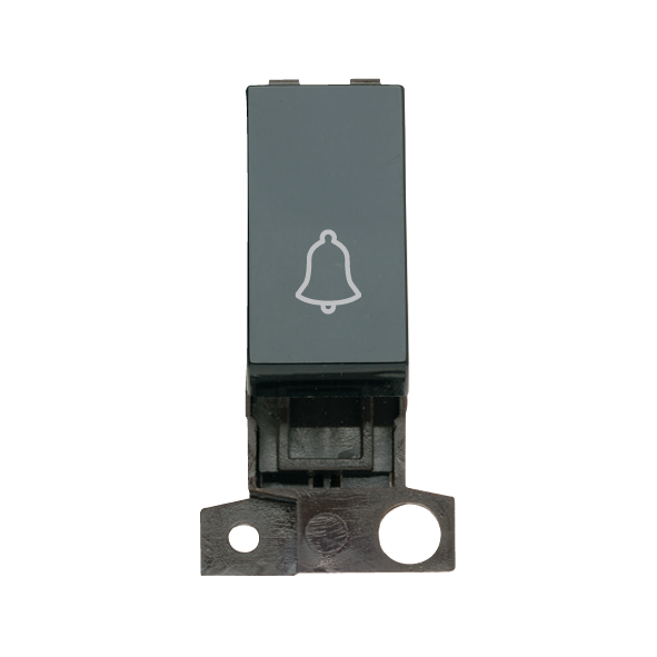 Click MiniGrid 1 Way 10A Retractive Switch Module "Bell" - Black – MD005BK