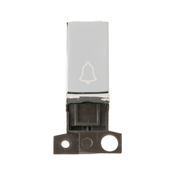Click MiniGrid 1 Way Retractive Ingot 10A Switch 'Bell' - Chrome – MD005CH