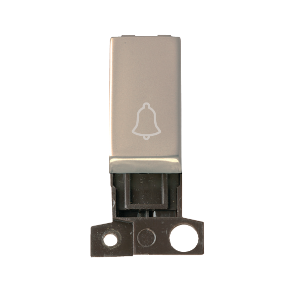 Click MiniGrid 1 Way Retractive Ingot 10A Switch 'Bell' - Pearl Nickel – MD005PN
