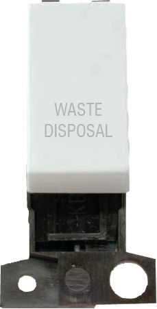 Click MiniGrid 13A 10AX DP SW WH "WASTE DISPOSAL" – MD018WH-WD