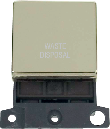 Click MiniGrid 20A DP INGOT SWITCH BR "WASTE DISPOSAL" – MD022BR-WD