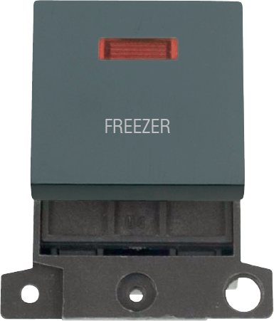 Click MiniGrid 20A DP INGT SW+NEON BK "FREEZER" – MD023BK-FZ