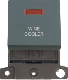 Click MiniGrid 20A DP SW+NEON BK "WINE COOLER" – MD023BK-WC