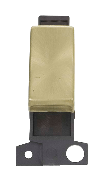 Click MiniGrid 10A 3 Position Ingot Switch - Satin Brass – MD070SB