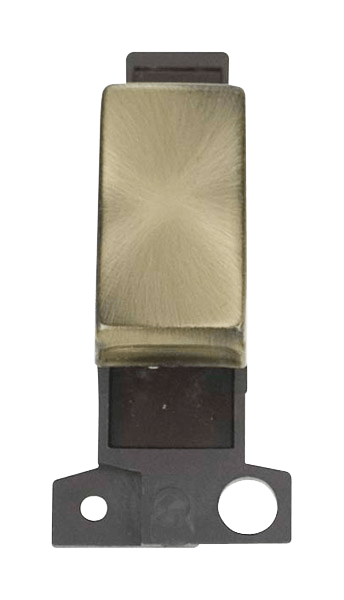 Click MiniGrid 10A 3 Position Retractive Ingot Switch - Antique Brass – MD075AB