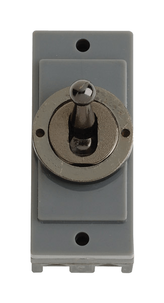 Click MiniGrid 10AX 2 Way Toggle Switch Module - Black Nickel – MD9102BN