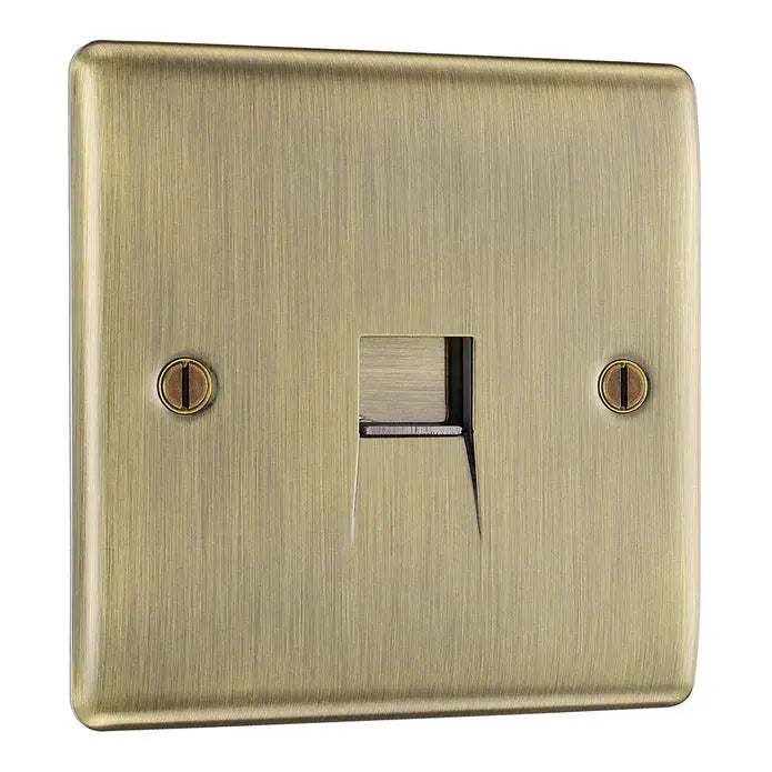 BG Nexus Antique Brass Switches and Sockets Black Inserts Full Range BG Nexus