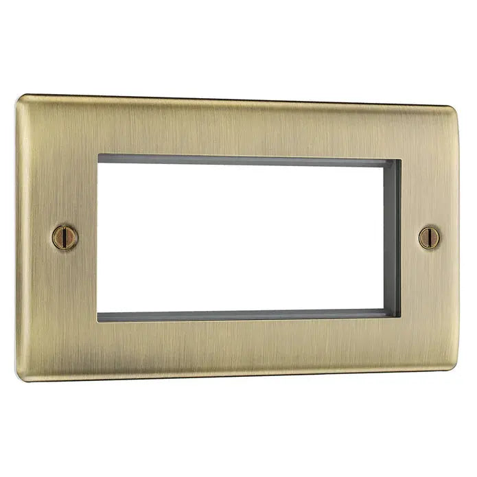 BG Nexus Antique Brass Switches and Sockets Black Inserts Full Range BG Nexus