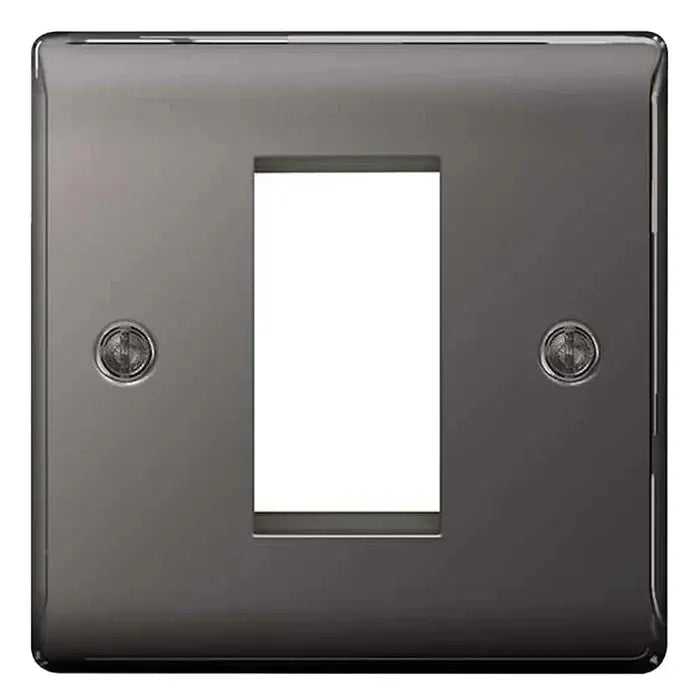 BG Nexus Black Nickel Switches and Sockets Black Inserts Full Range ACAS Electrical