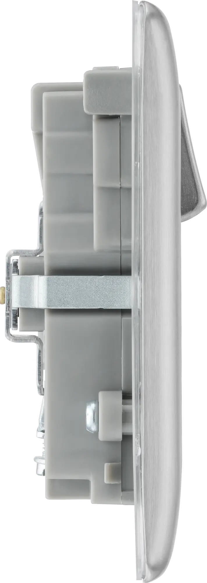 Ubbc Socket NBS22UAC45G - USB Double Socket in Brushed Steel