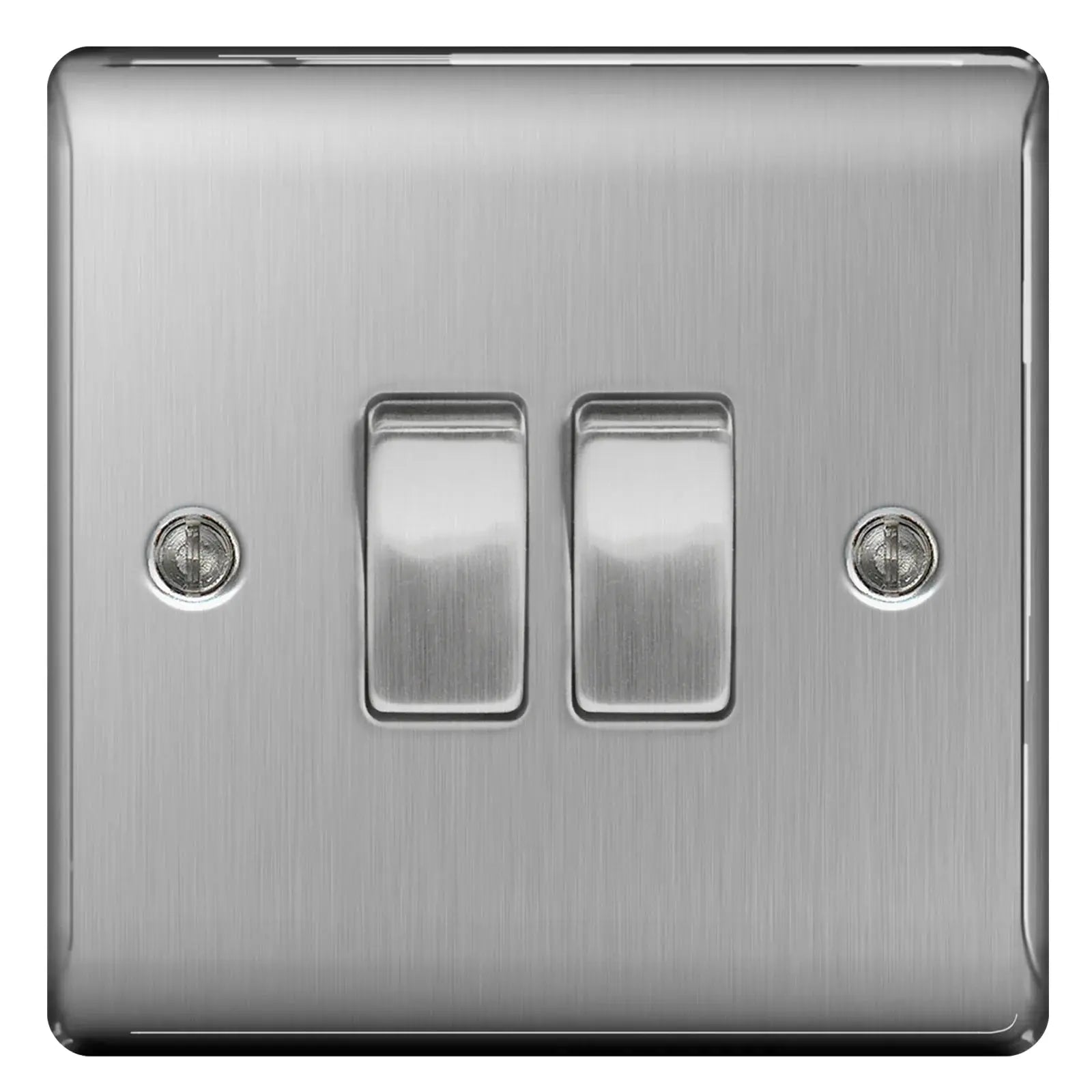 BG Nexus Brushed Steel Switches and Sockets with Grey Inserts – Full Range ACAS Electrical