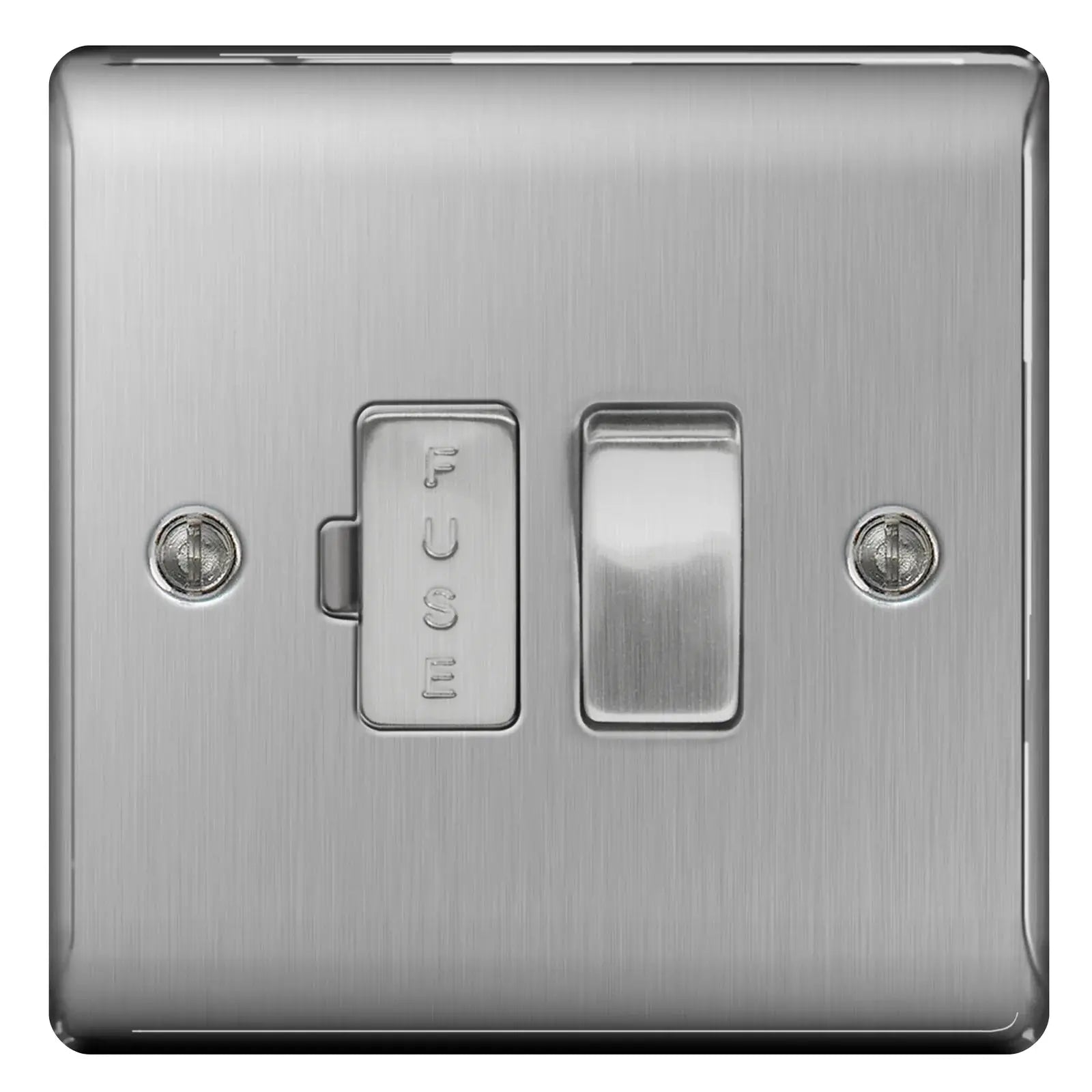 BG Nexus Brushed Steel Switches and Sockets with Grey Inserts – Full Range ACAS Electrical