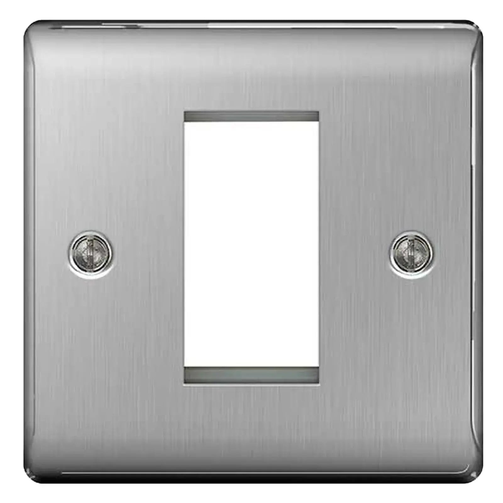 BG Nexus Brushed Steel Switches and Sockets with Grey Inserts – Full Range ACAS Electrical
