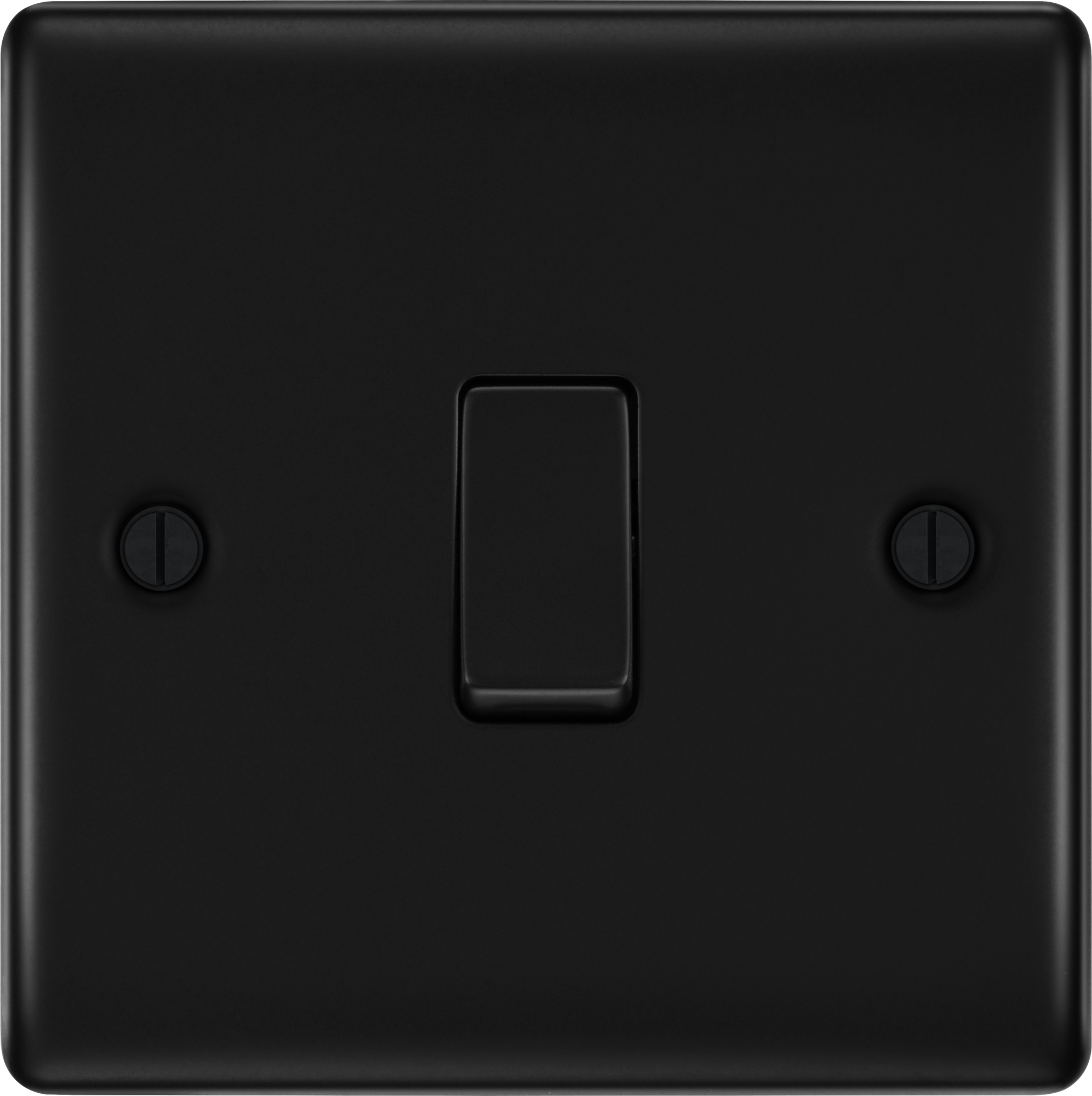BG Nexus Metal Matt Black 1 Intermediate  Gang 20A 16AX Plate Switch - NFB13