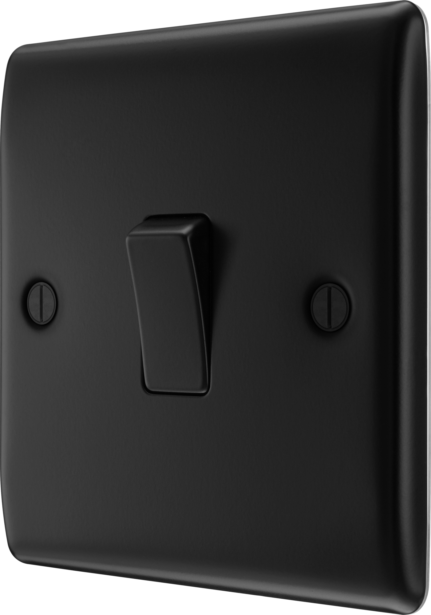 BG Nexus Metal Matt Black 1 Intermediate  Gang 20A 16AX Plate Switch - NFB13