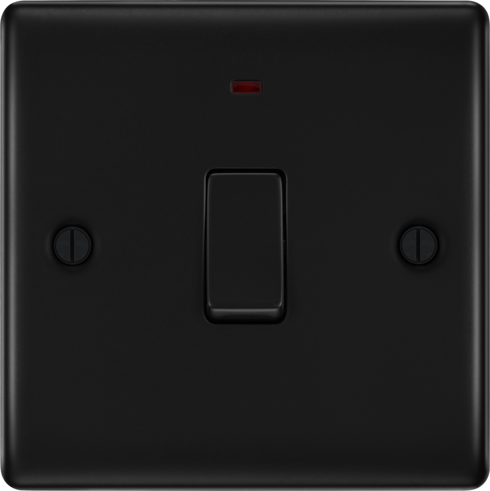BG Nexus Metal 20A DP Switch with Neon in Matt Black