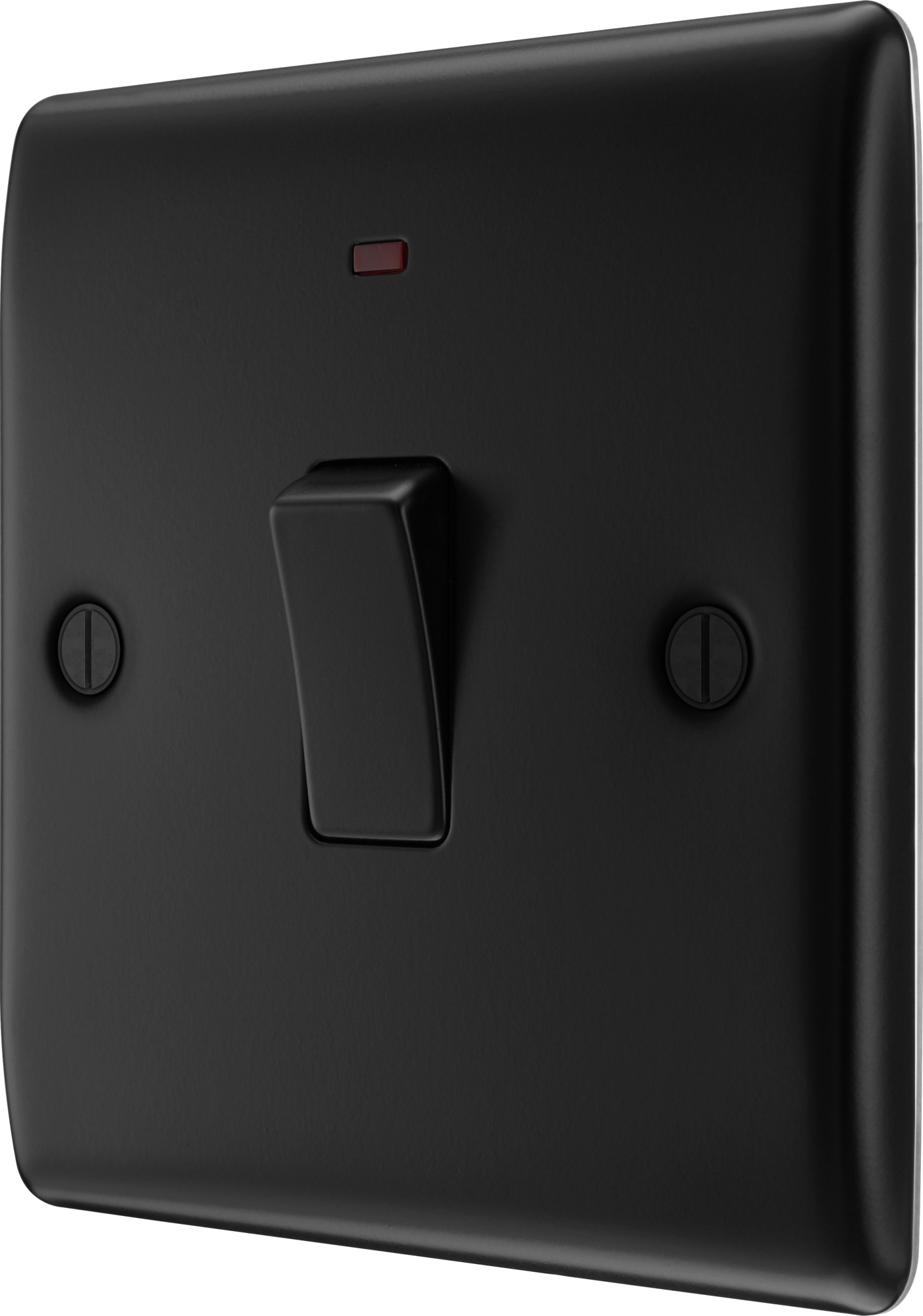 BG Nexus Metal 20A DP Switch with Neon in Matt Black