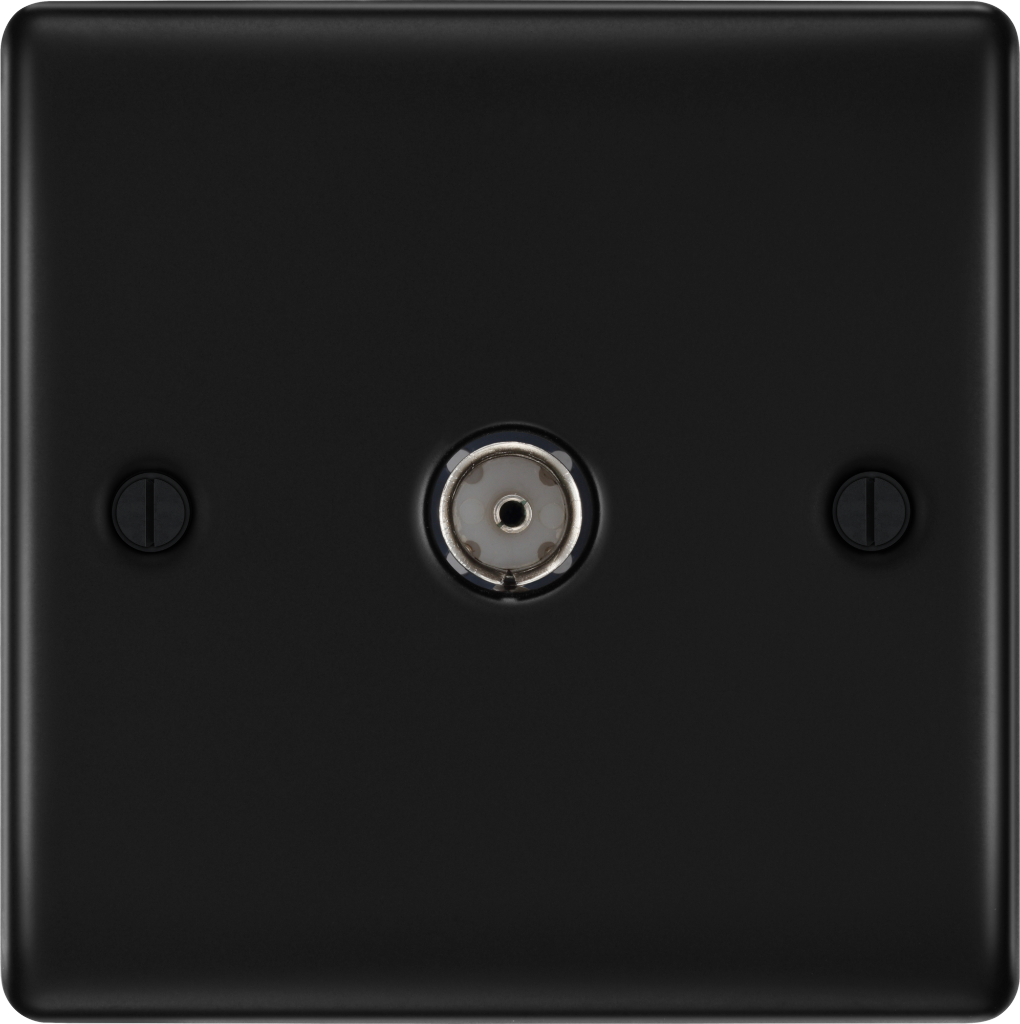 BG Nexus Metal TV Coax Point in Matt Black