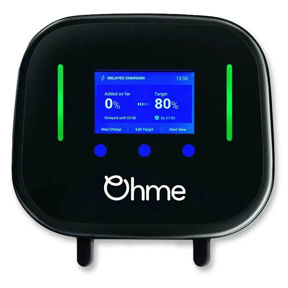 Ohme Home Pro 7.4kW Smart EV Charger | Tethered 5m Type 2 | Black | OHME0002GB002