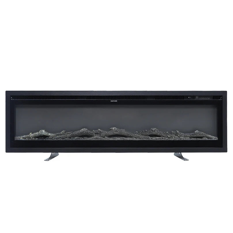 40/50/60/70/80 Inch Electric Fireplace 12 Colour LED Flame Effect Heater With Remote Control