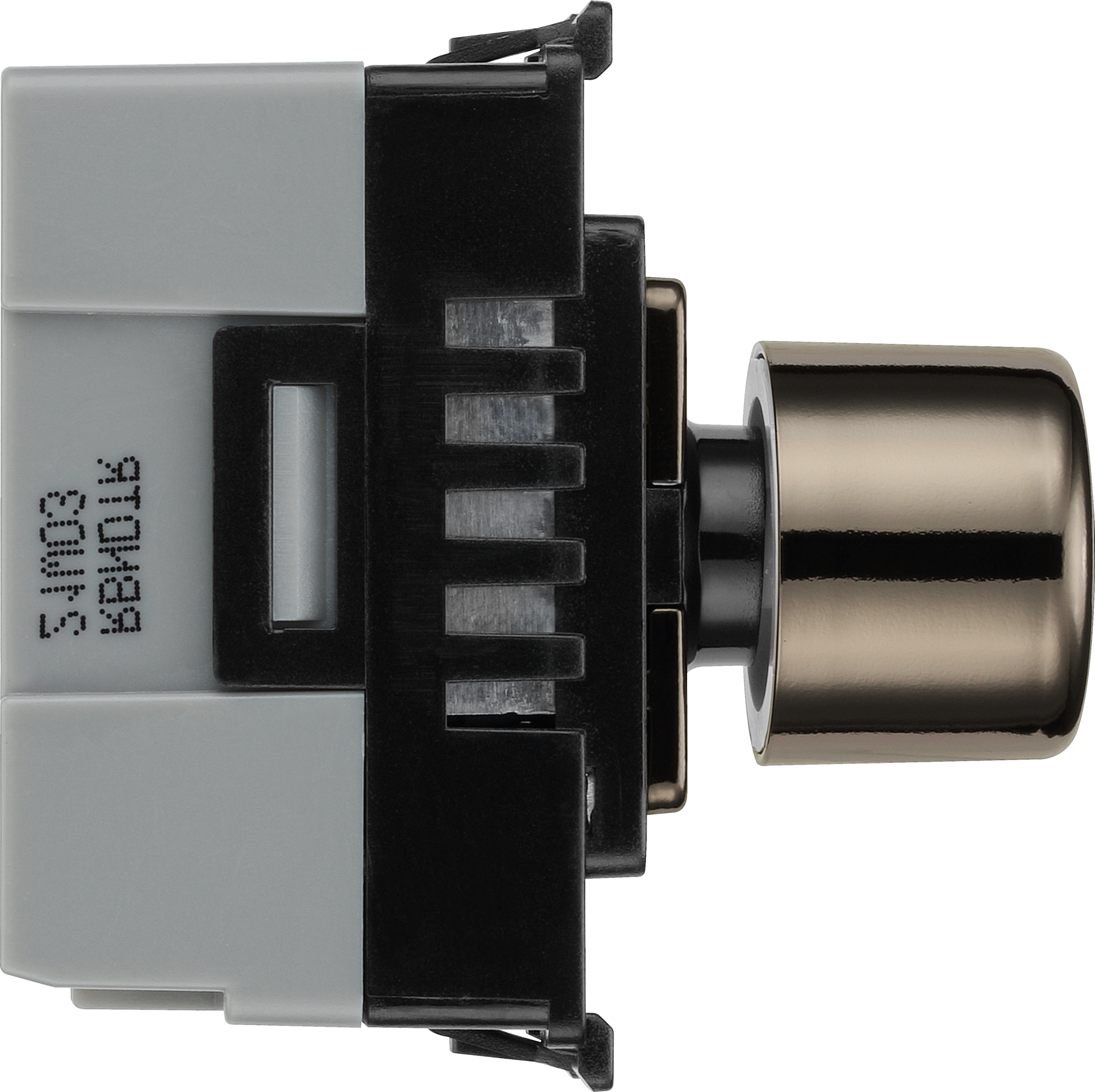 BG RBNDTR Black Nickel Single Trailing Edge Dimmer Module Grid Light Switch