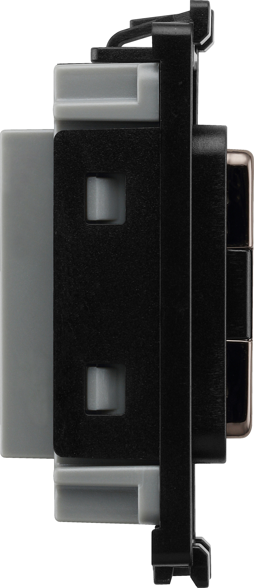 BG RBNFUSE Black Nickel Grid Fuse Holder Module