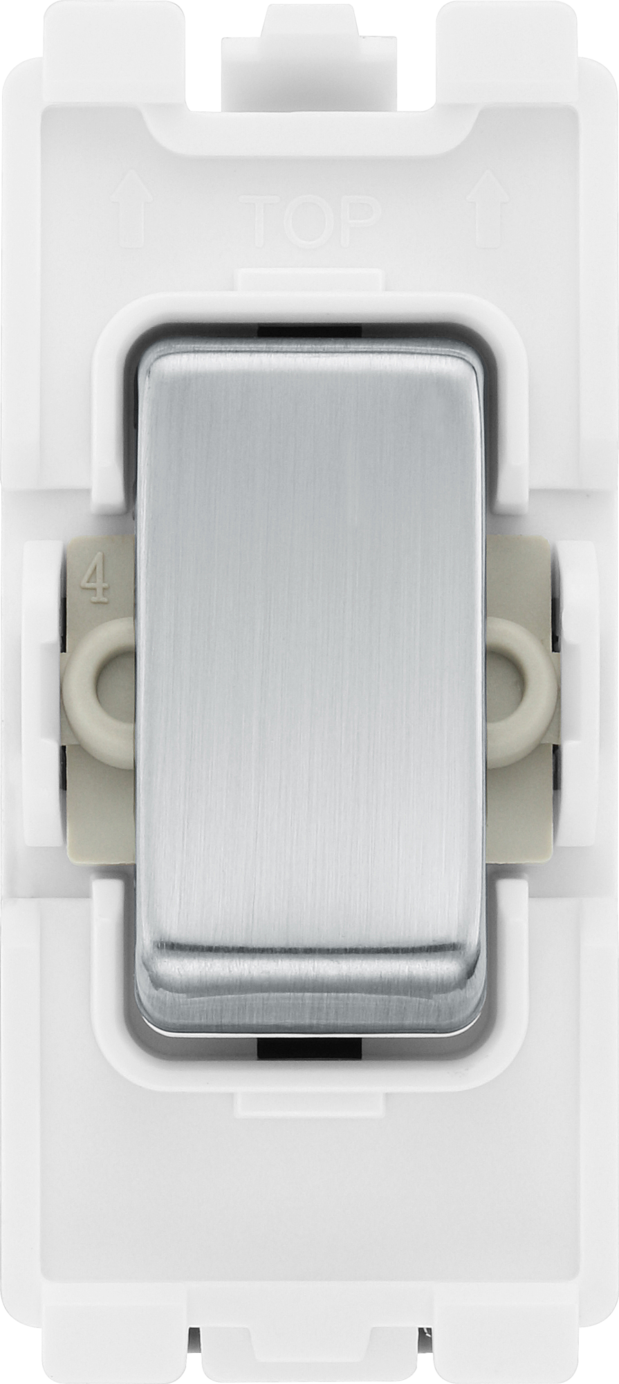 BG RBS13 Brushed Steel Intermediate Light Switch 20 Amp Grid Switch