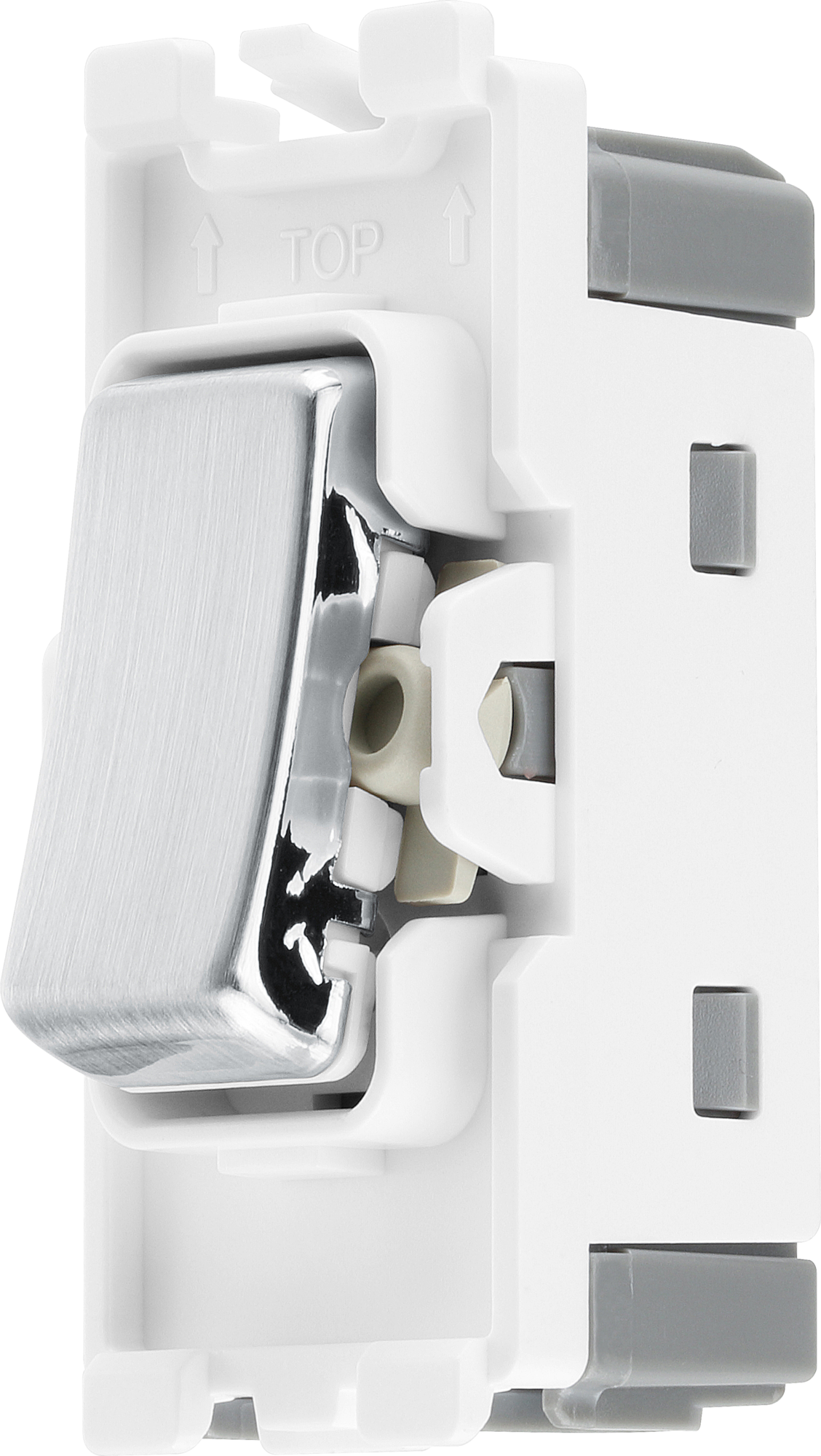 BG RBS13 Brushed Steel Intermediate Light Switch 20 Amp Grid Switch