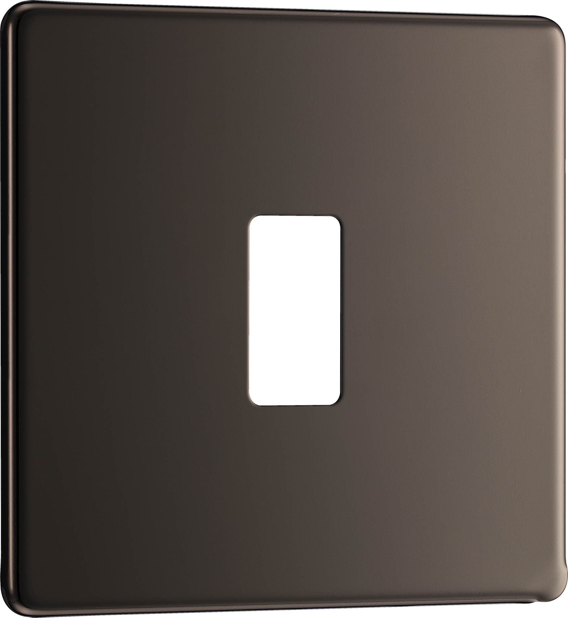 BG RFBN1 Screwless Black Nickel 1 Gang Front Cover Plate