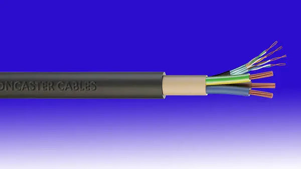 6mm Black EV Cable, 3 Core + CAT 5 -Per Metre ACAS ELECTRICAL