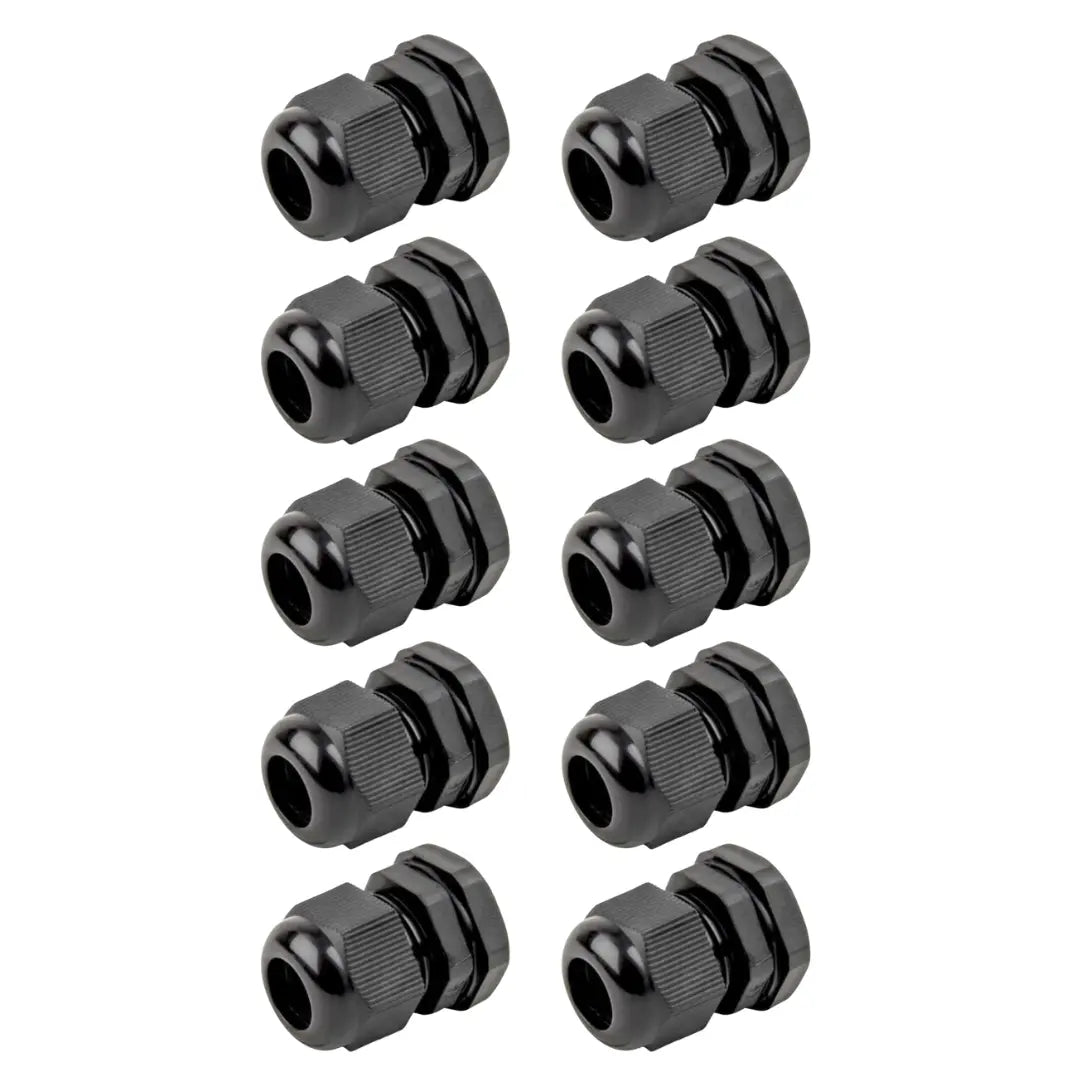 UniCrimp 20mm Black PVC Compression Stuffing Gland UniCrimp - 10 Pack