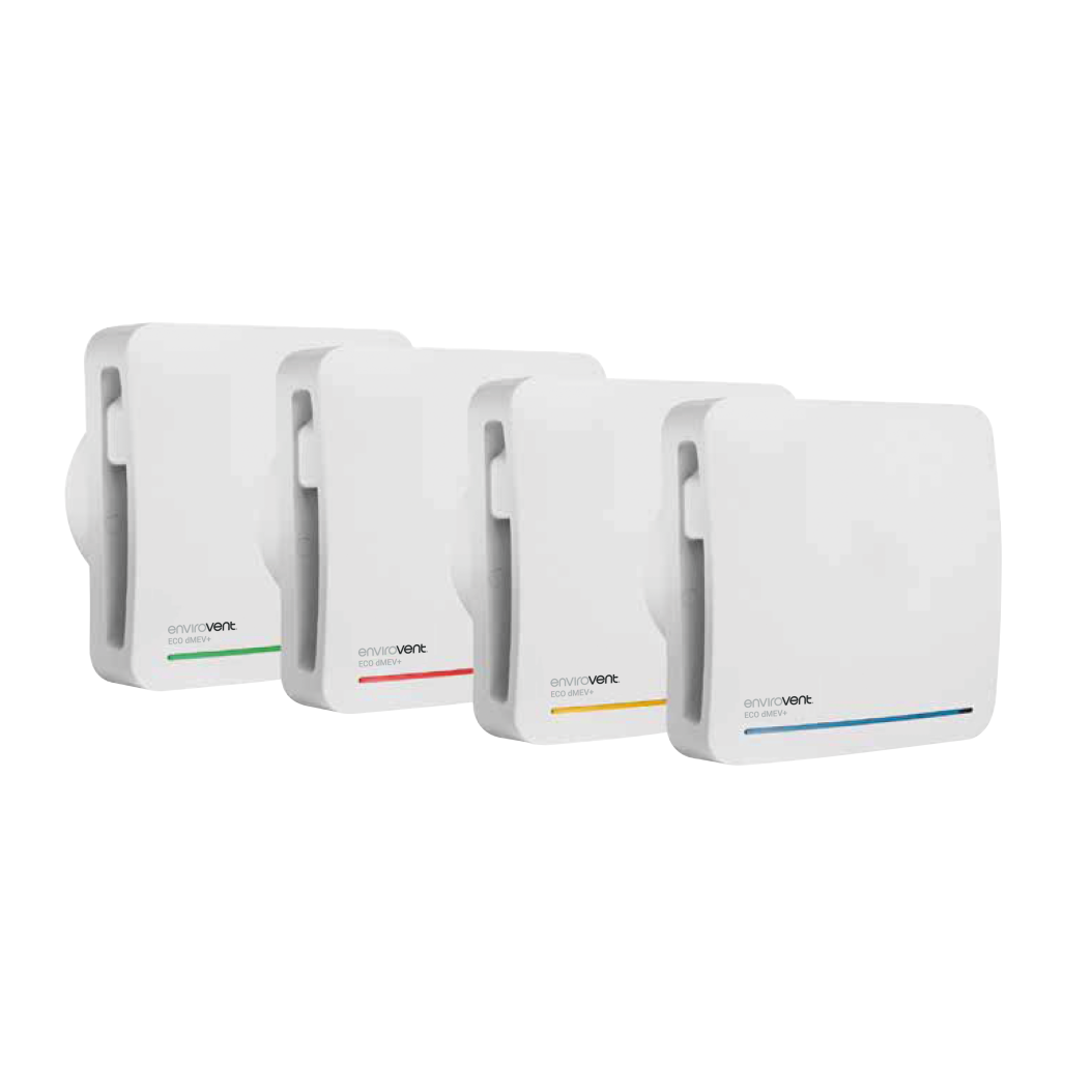 Envirovent ECO DMEV+HT Extractor Fan Adjustable Timer & Humidity Sensor