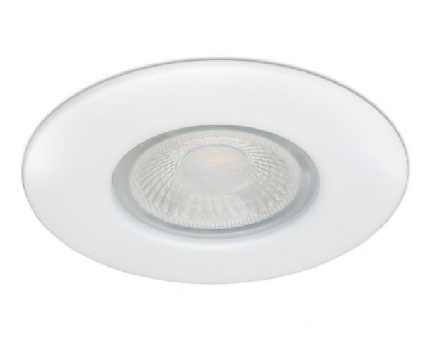 Collingwood H2 Lite 3000K LED Fire Rated Dimmable Downlight DLT388MW5530 with Matt White Bezel