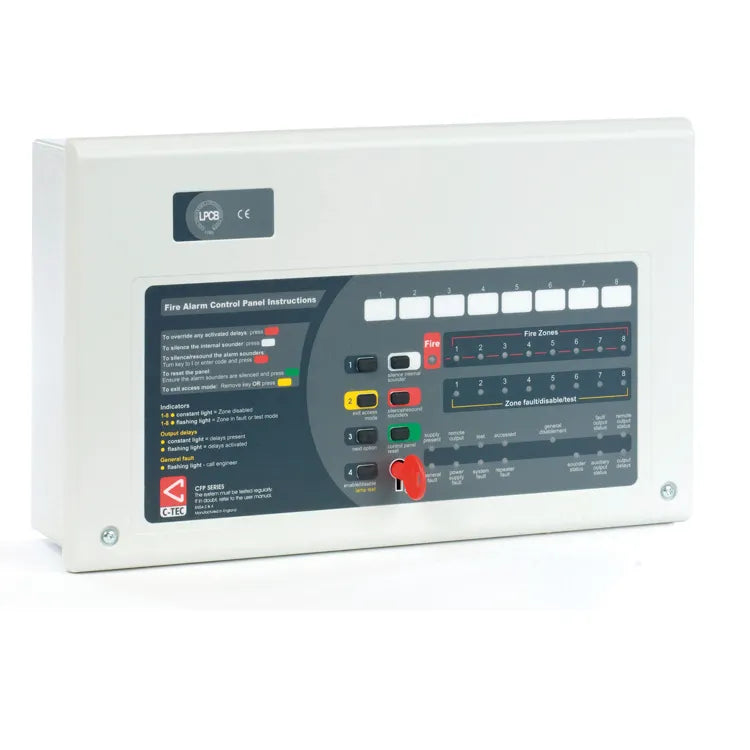 C-TEC CFP Standard 4 Zone Conventional Fire Alarm Panel CFP704-4