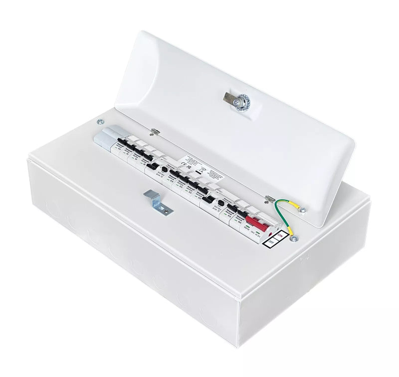 MK Honeywell 16 Way Populated Dual RCD Consumer Unit with 100 Amp Main Switch Fully Loaded - M16WSD2100RCD10MCB