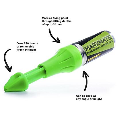 Marxman Green Chalk Marking Tool upto 50mm Depth 257986