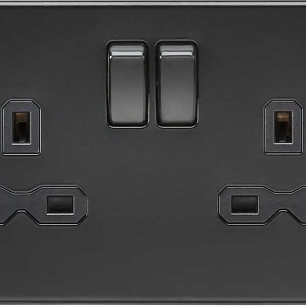 Black Light Switches Plug Sockets ACAS Electrical